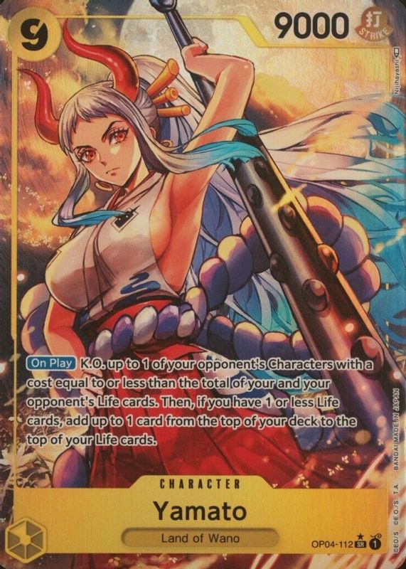 Yamato 2023 Kingdoms of Intrigue #OP04-112 Super Rare (Alternate 